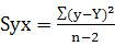 斜率標準誤計算公式
